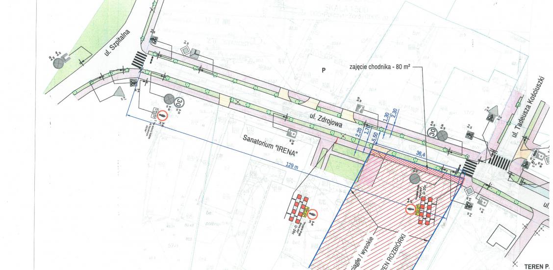 Mapa poglądowa ulica Zdrojowa