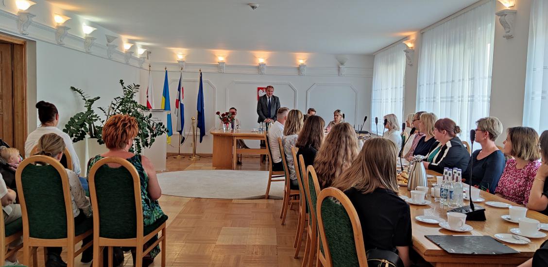 Otwarcie uroczystości przez Burmistrza Sebastiana Witka