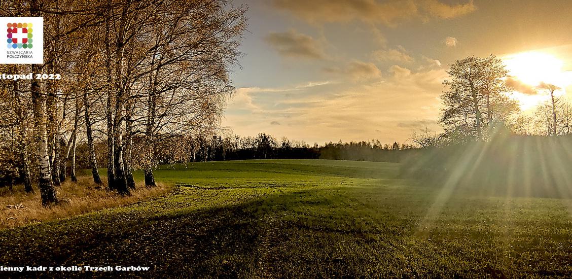 Jesienny kadr z okolic Trzech Garbów
