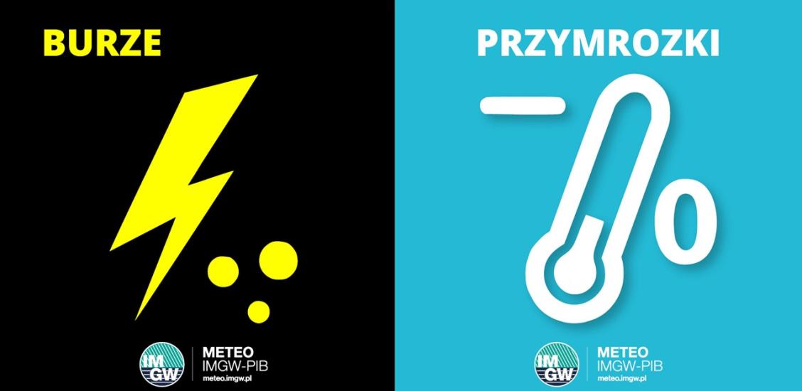 OSTRZEŻENIE METEOROLOGICZNE 25.04-26.04.2024 R.