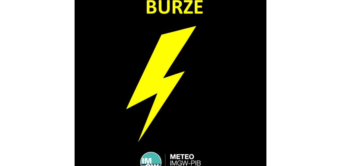 OSTRZEŻENIE METEOROLOGICZNE 21.06-22.06.2024 R. MOŻLIWE BURZE