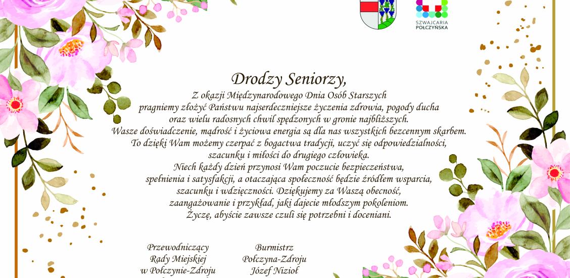Międzynarodowy Dzień Osób Starszych- 1 października