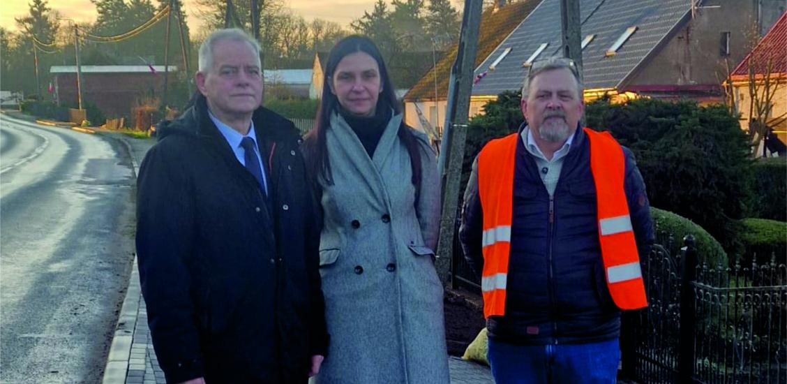 Przebudowa drogi dla pieszych w ciągu DW 163 w miejscowości Bolkowo