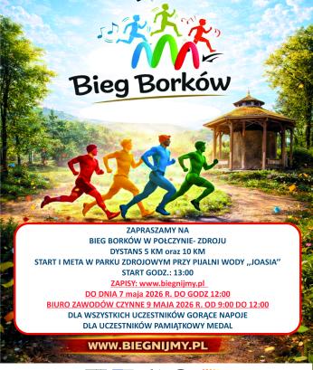 Bieg Borków- plakat