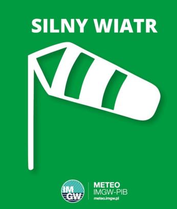 OSTRZEŻENIE METEOROLOGICZNE 31.10.2024 R.-02.11.2024 R. MOŻLIWY SILNY WIATR