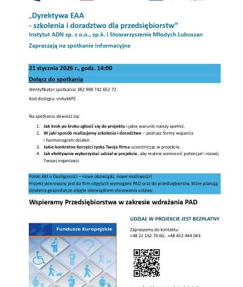 Informacja zaproszenie