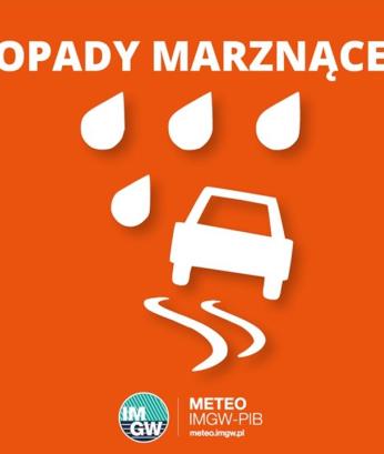 OSTRZEŻENIE METEOROLOGICZNE 10.02.2026 R- 12.02.2026 R. 