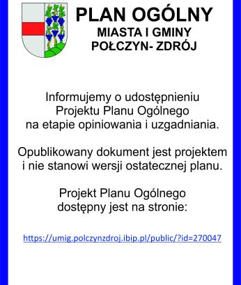 Projekt Planu Ogólnego Miasta i Gminy Połczyn-Zdrój